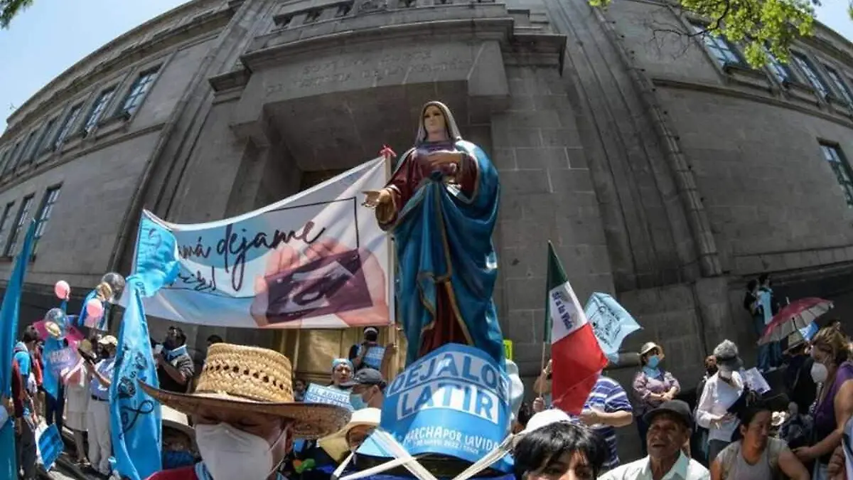 Marcha provida contra aborto en CDMX